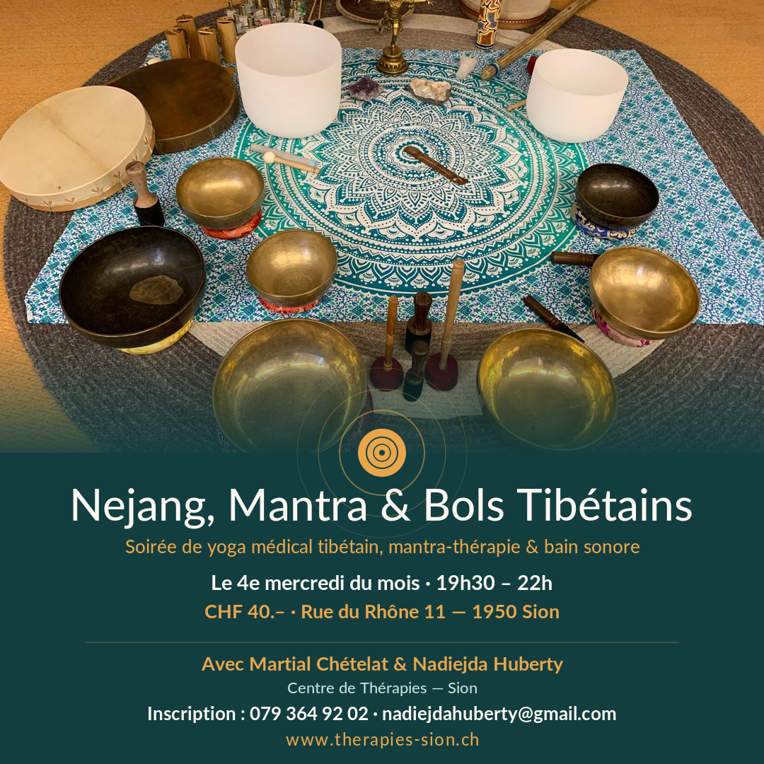 Soirée Nedjan, Mantras et Voyage Sonore avec Martial et Nadiejda à Sion